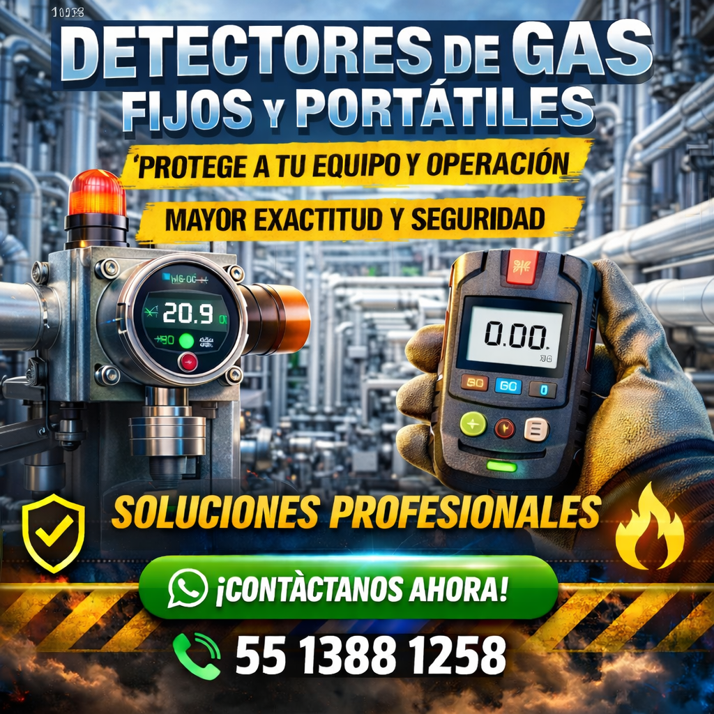Detectores de Gas Industrial